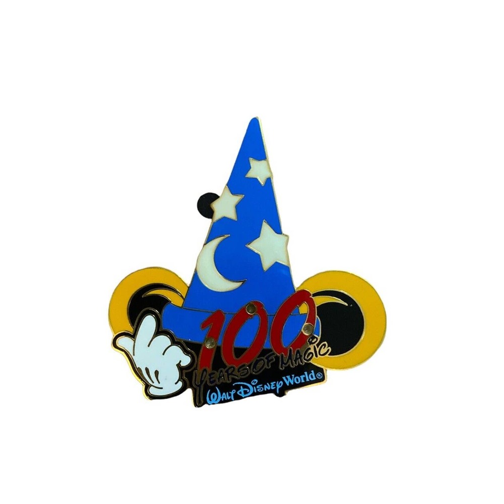 Disney 100 Years Magic Sorcerer's Hat Light up Dead Battery Pin (UY:6372)
